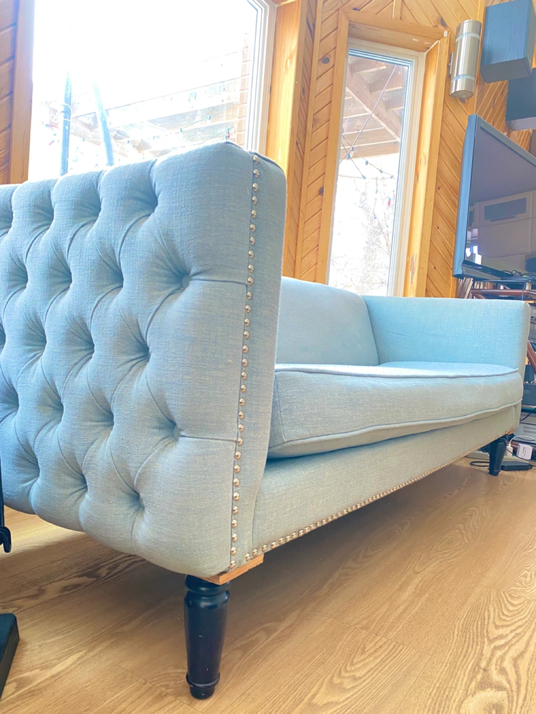 Designer-Style Blue Turquoise 3 Seater Sofa (CAN DELIVER) - photo 2