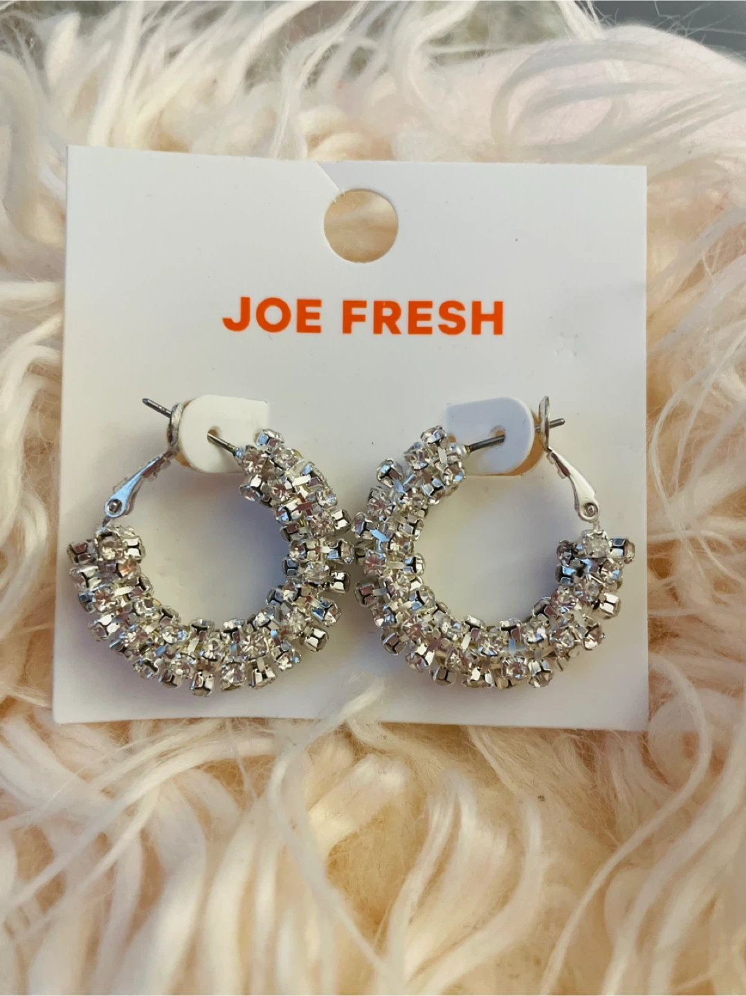 Joe Fresh Silver Hoop Earrings - New