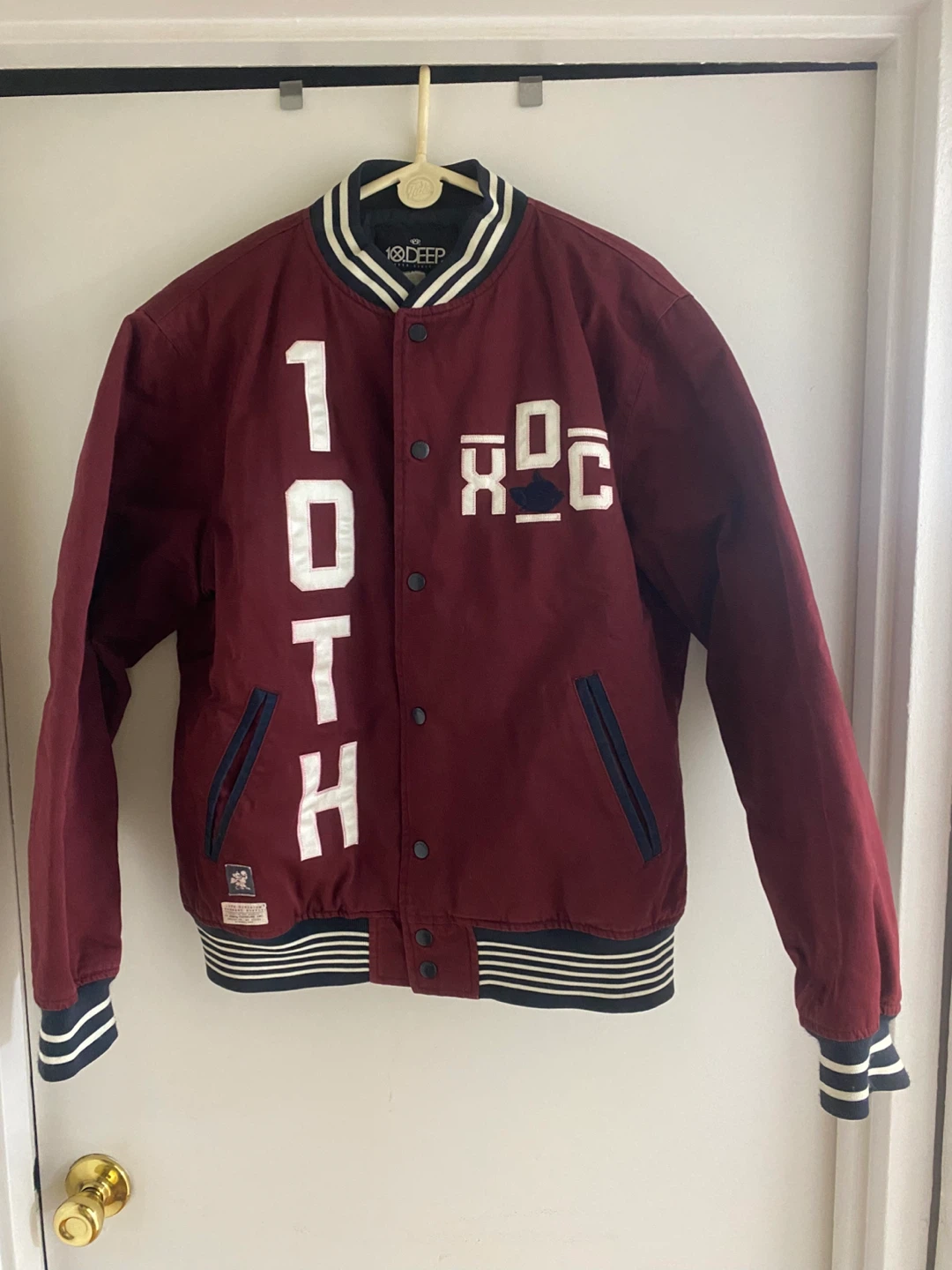 10.Deep Burgundy Varsity Jacket X-Large - photo 3