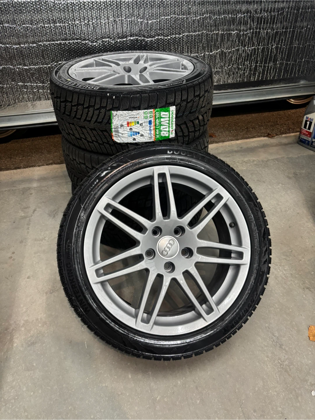 Audi style rims/ NEW winter tires - 17 inch 5x112