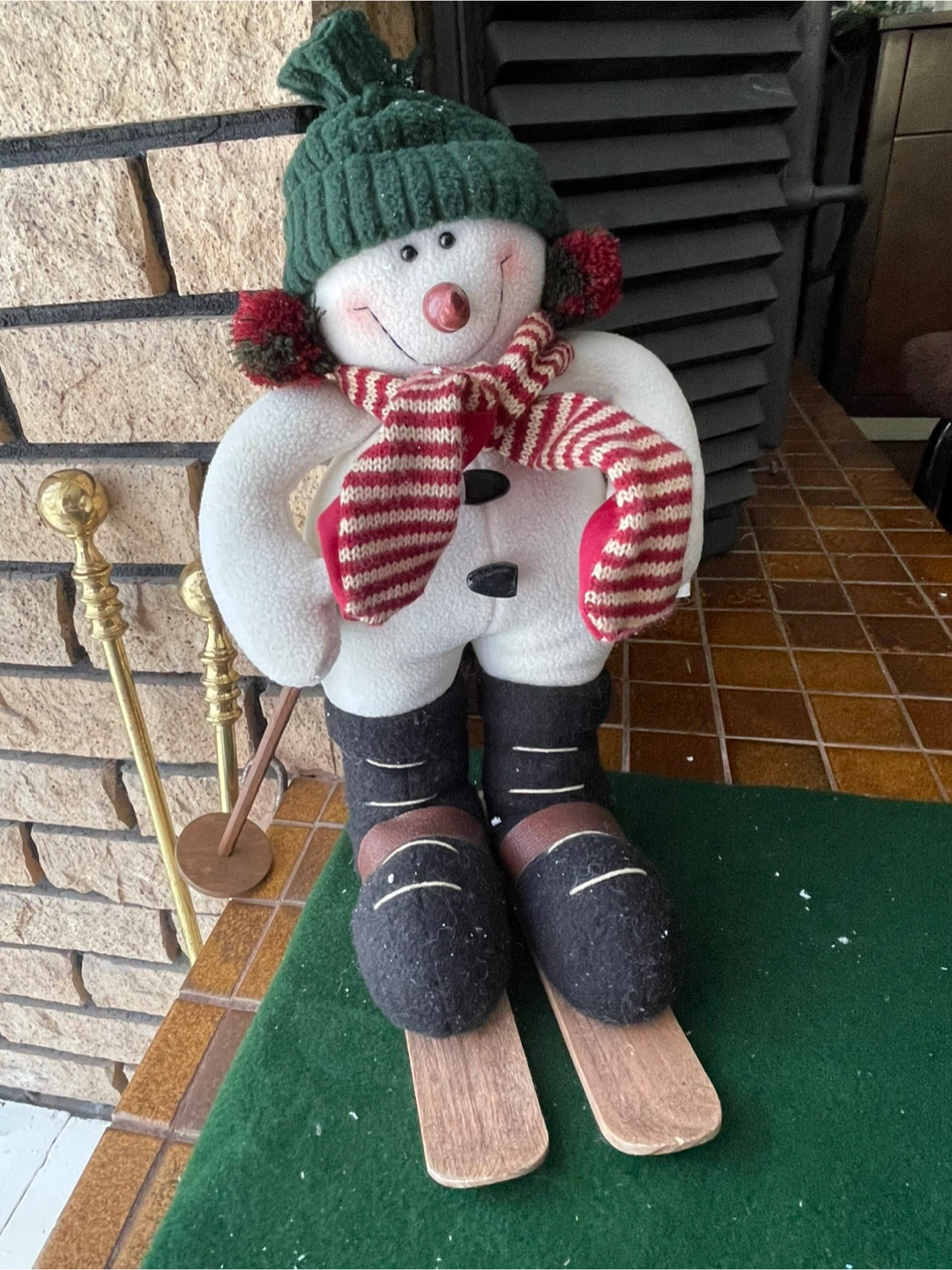 Snowman Plush with Skis