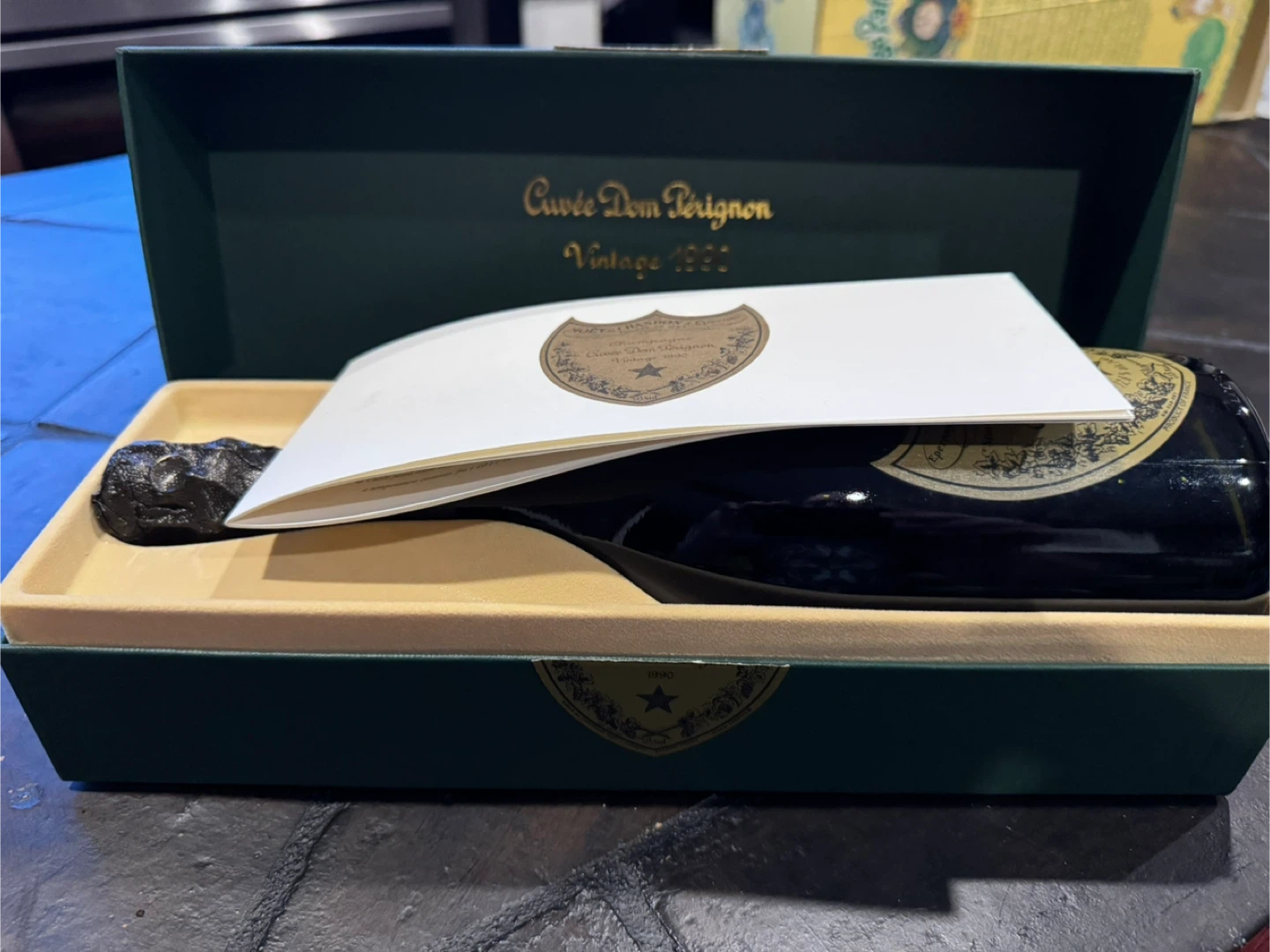 1990 Vintage Dom Perignon Champagne Bottle Box Collectors - photo 2