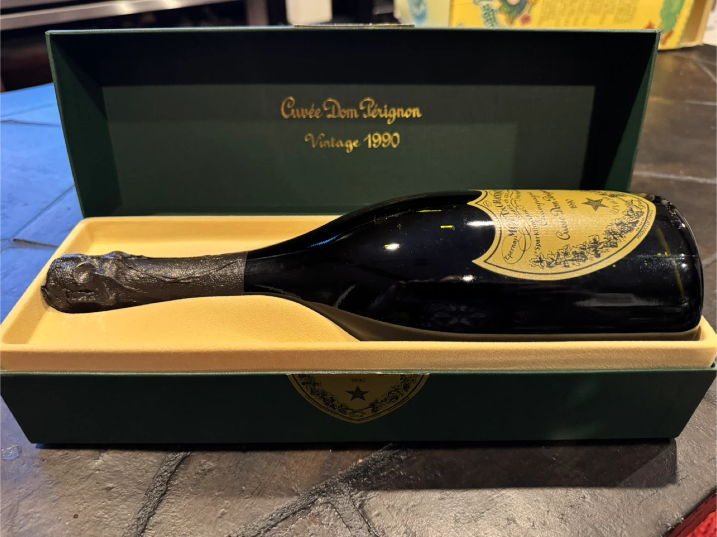1990 Vintage Dom Perignon Champagne Bottle Box Collectors - photo 3