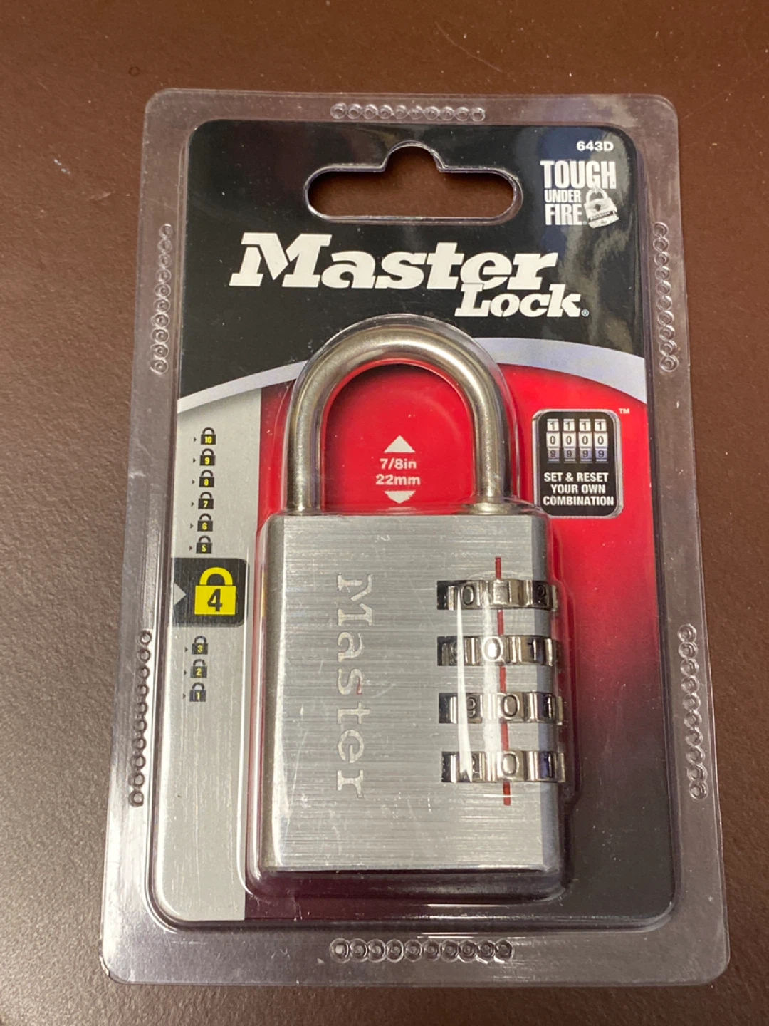 New Master Lock 643D Combination Padlock