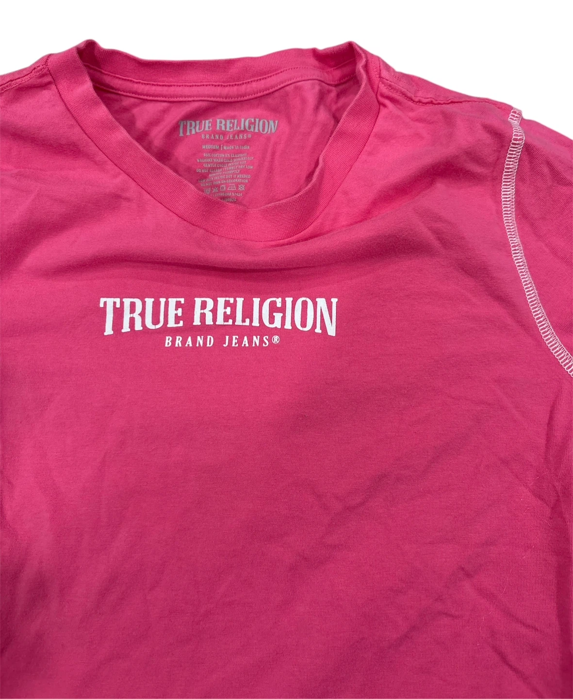 Girl True Religion Pink T-shirt Size Medium Youth - photo 2
