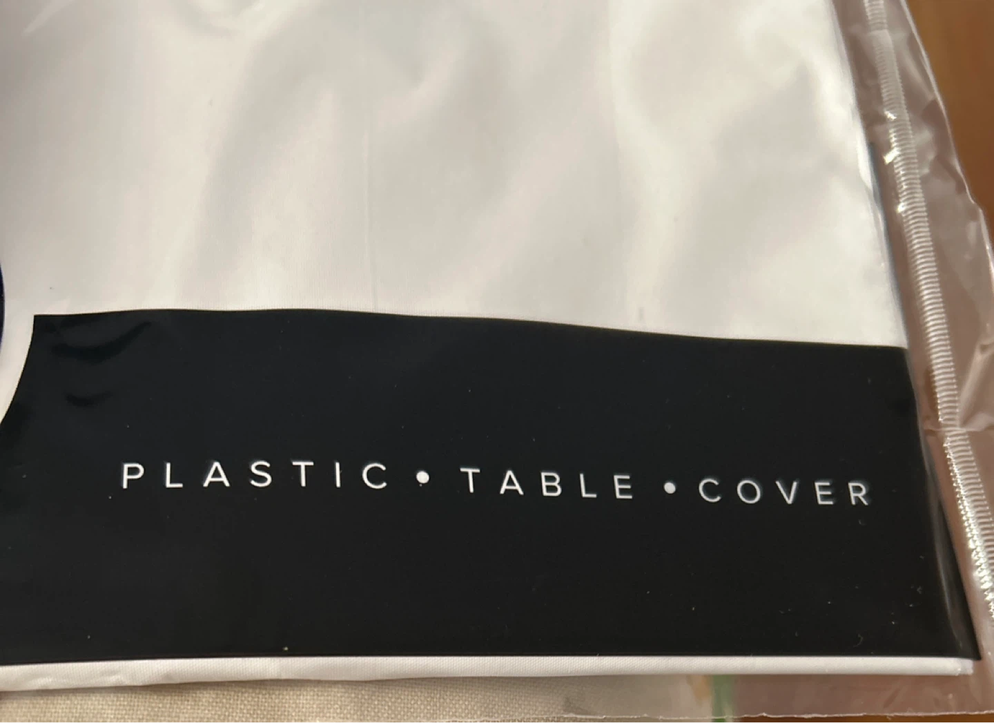 White  plastic Table Cover - photo 2