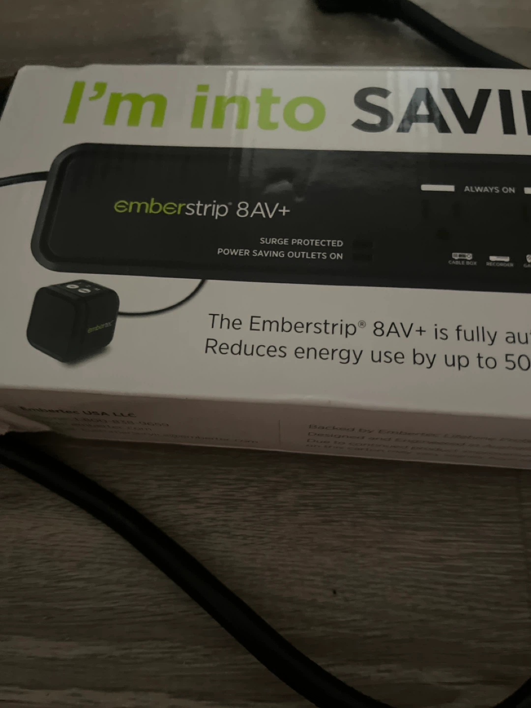 Embertec Emberstrip 8AV+ Power Saving Strip - photo 3