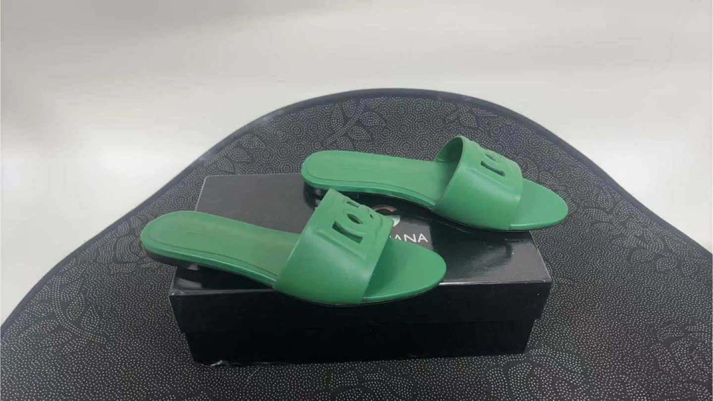 Dolce & Gabbana Green Slides