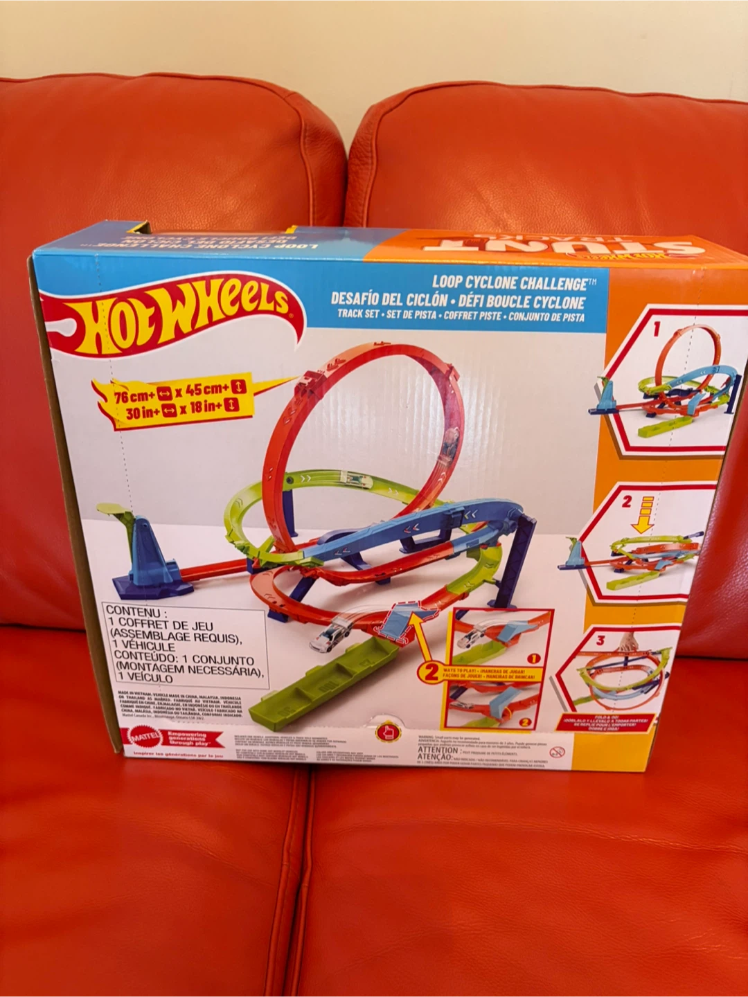 Hot Wheels Loop Cyclone Challenge Stunt Tracks Set - NEW - photo 2