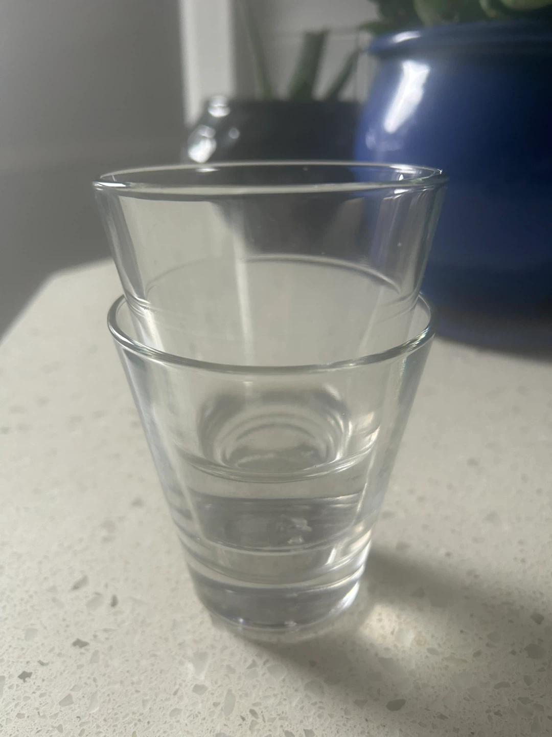 Set of 2 Clear Drinking Glasses -$1 for the pair! - photo 4