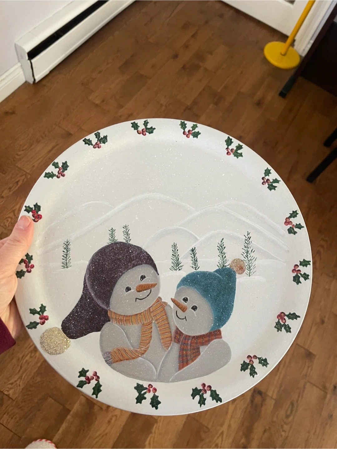 Snowman Decorative Plate