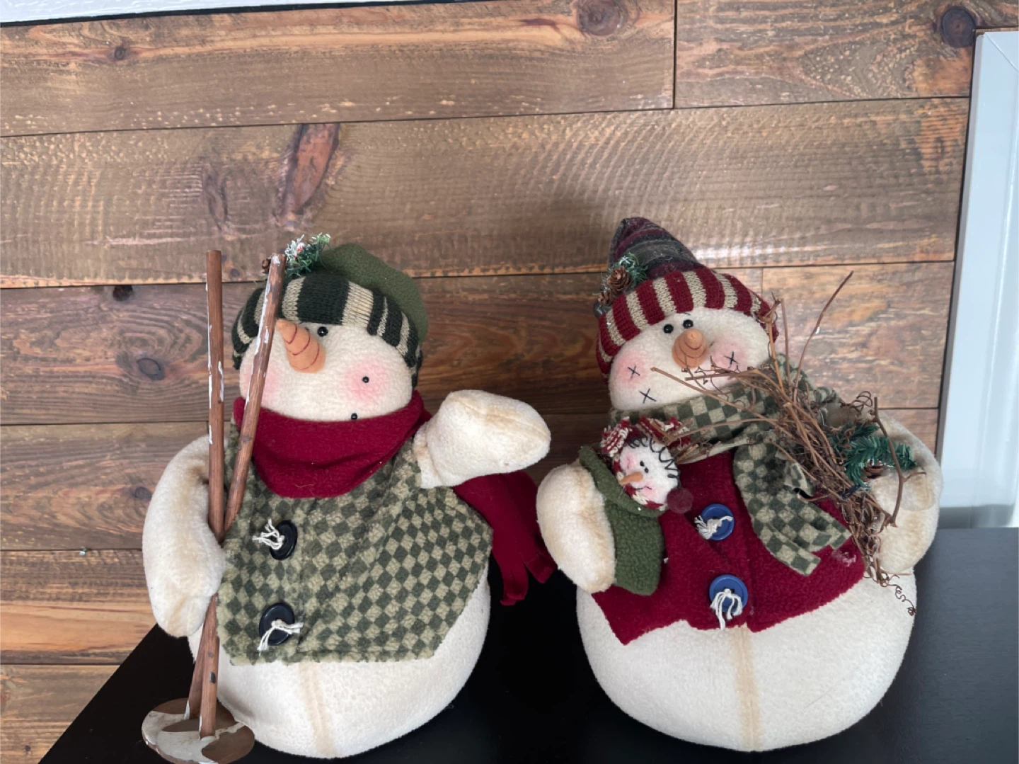 Snowman Figurines - Set of 2