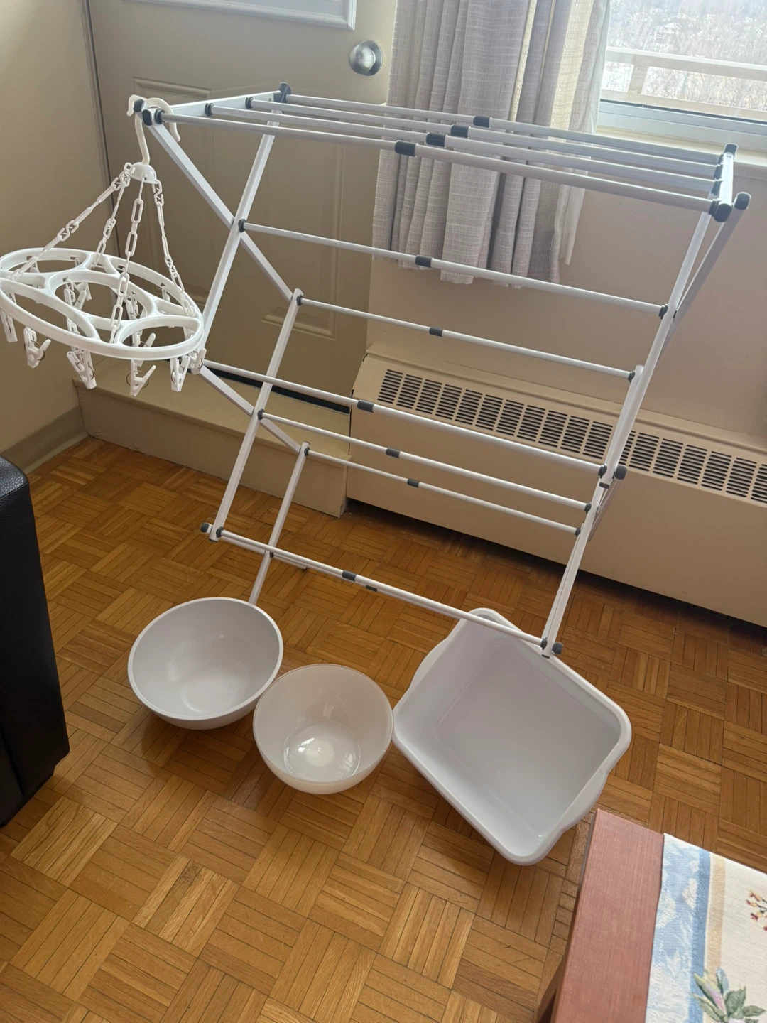 Folding Clothes Drying Rack + Accessories