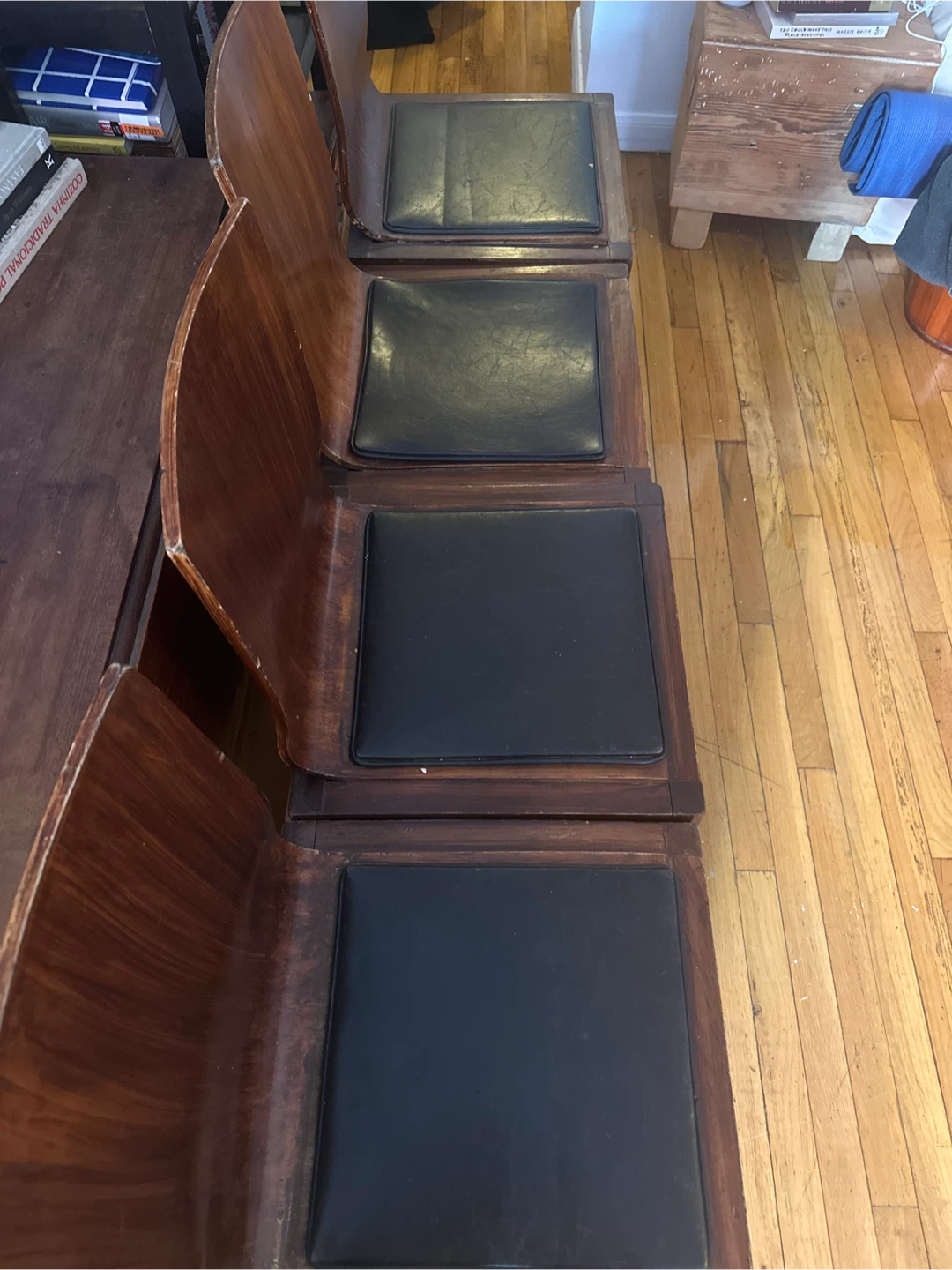 Set of 4 Wooden Dining Chairs - photo 3