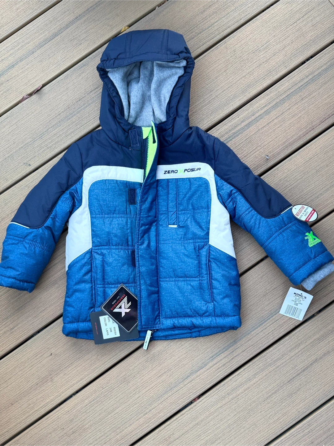New ZeroXposur 24M Winter Coat
