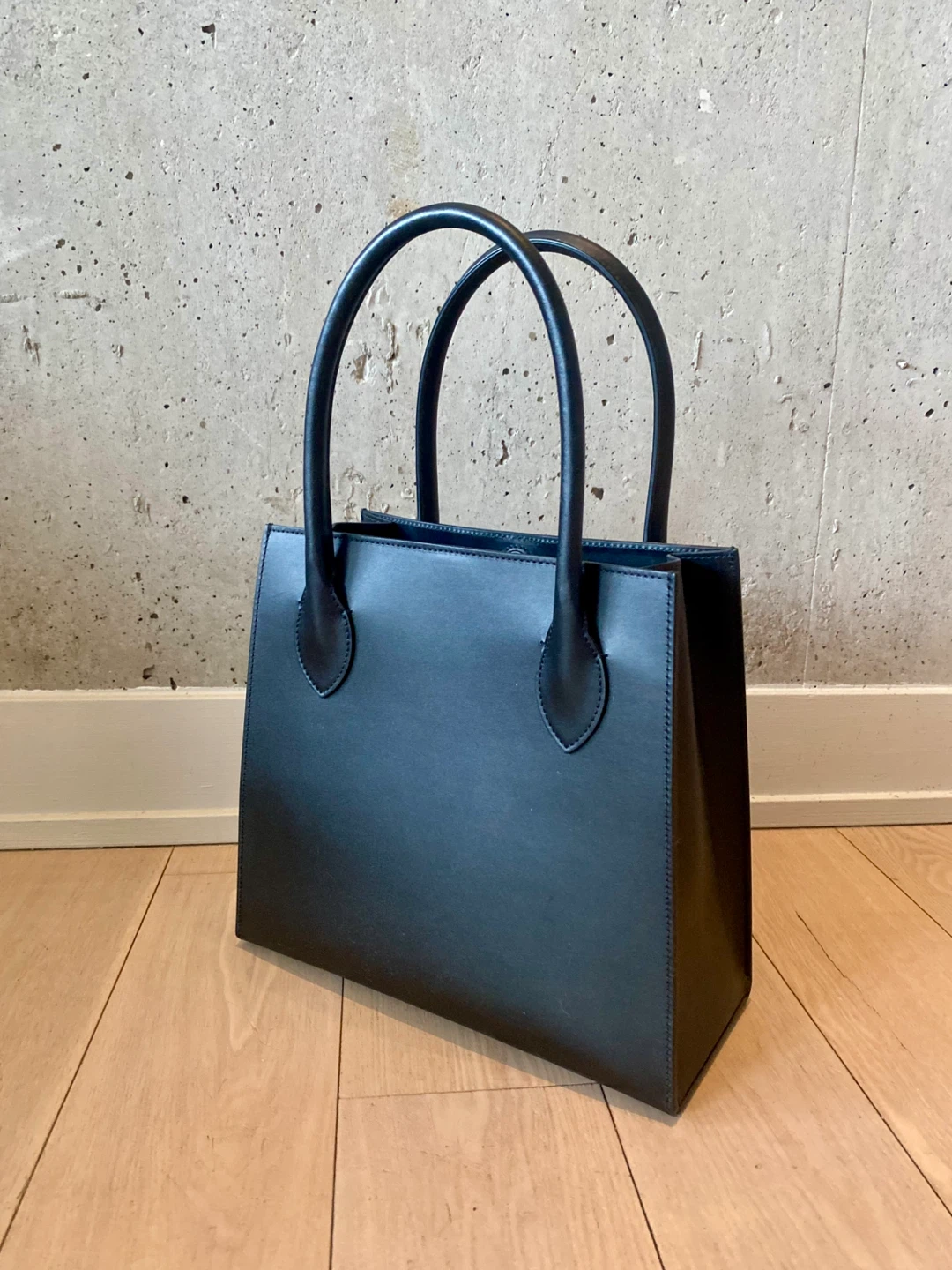 Black Leather Tote Bag - photo 3