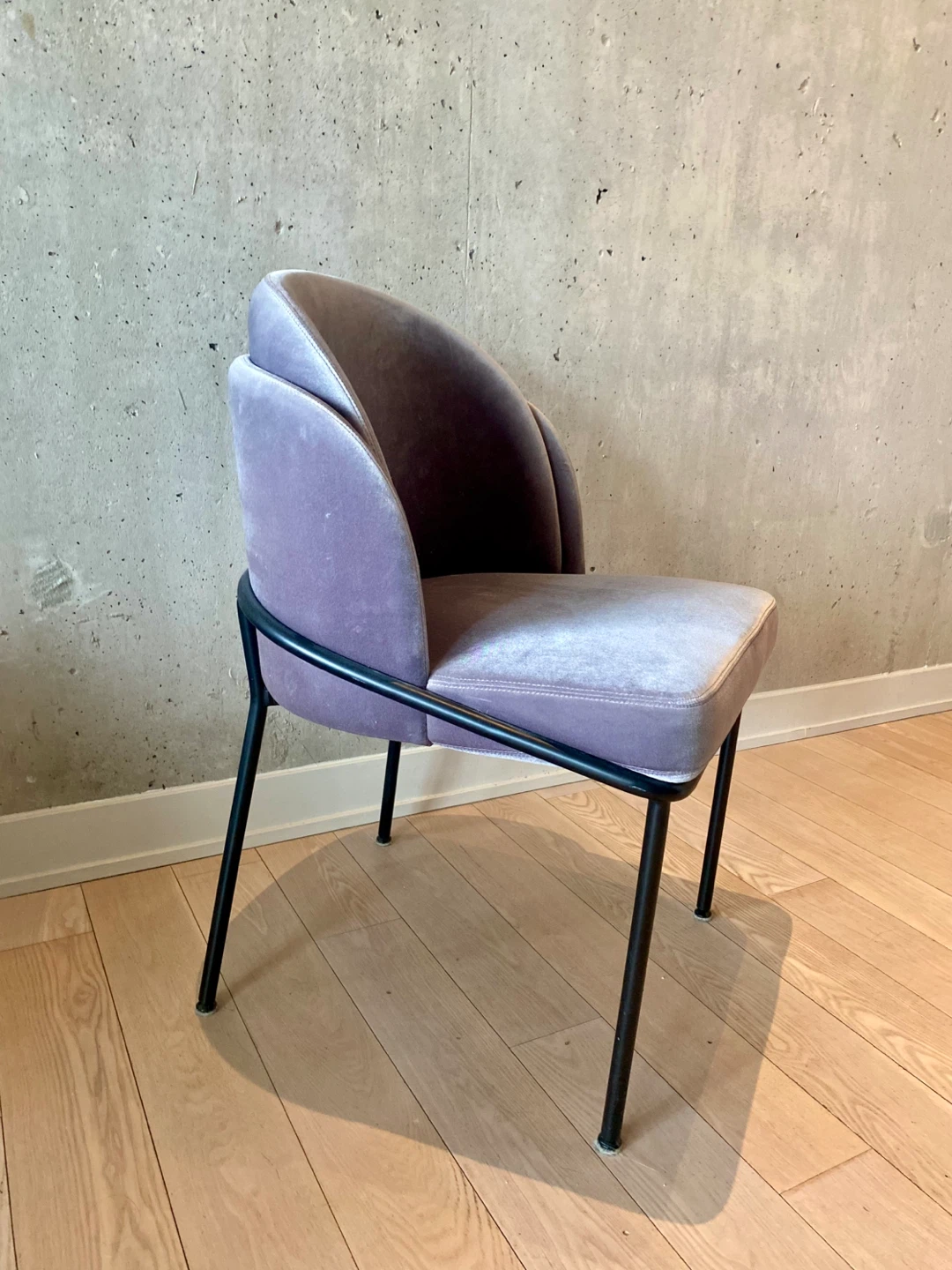 Rove Concepts Grey Velvet Accent Chair
