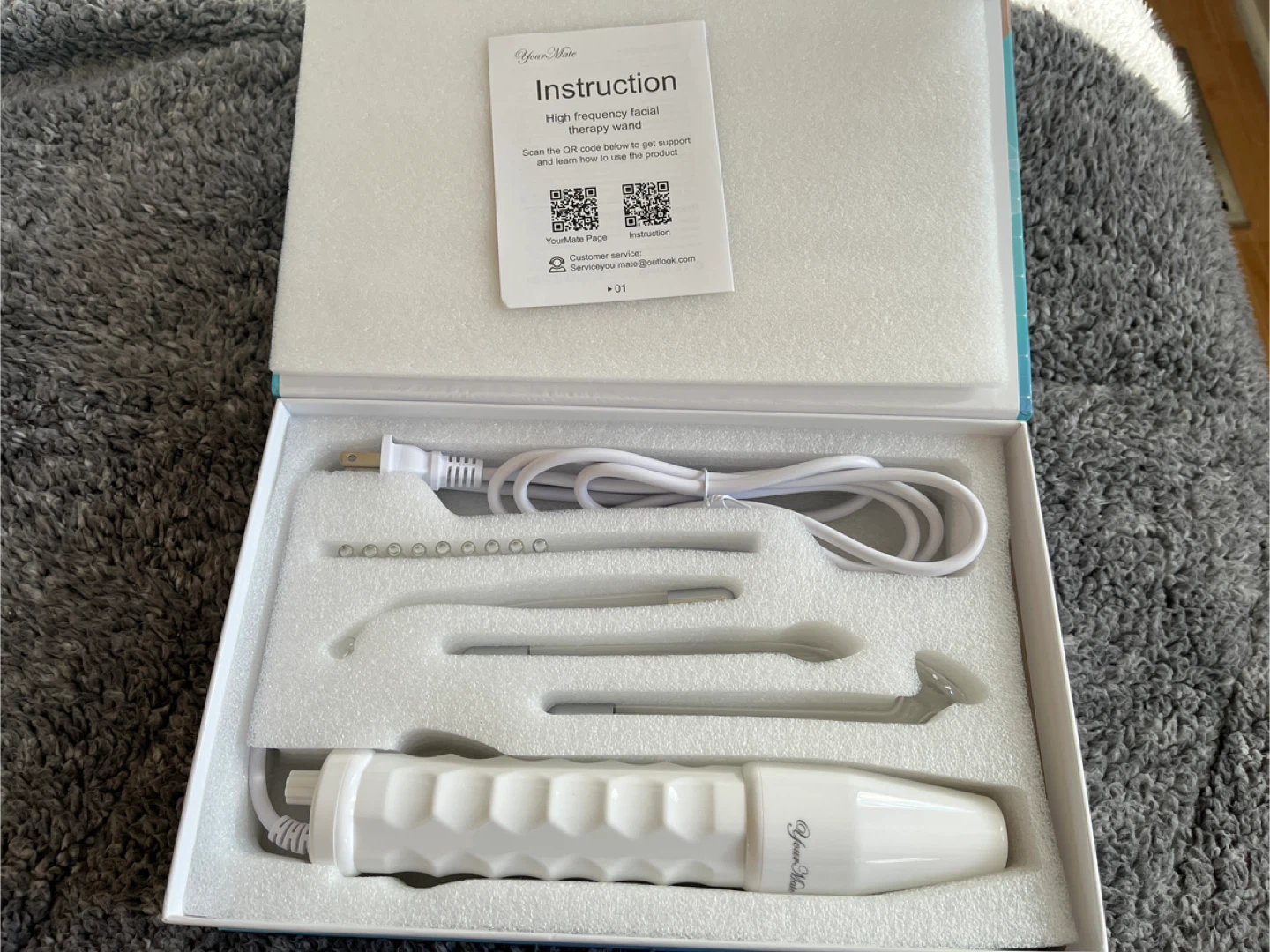 YourMate High Frequency Facial Light Therapy Wand - photo 3