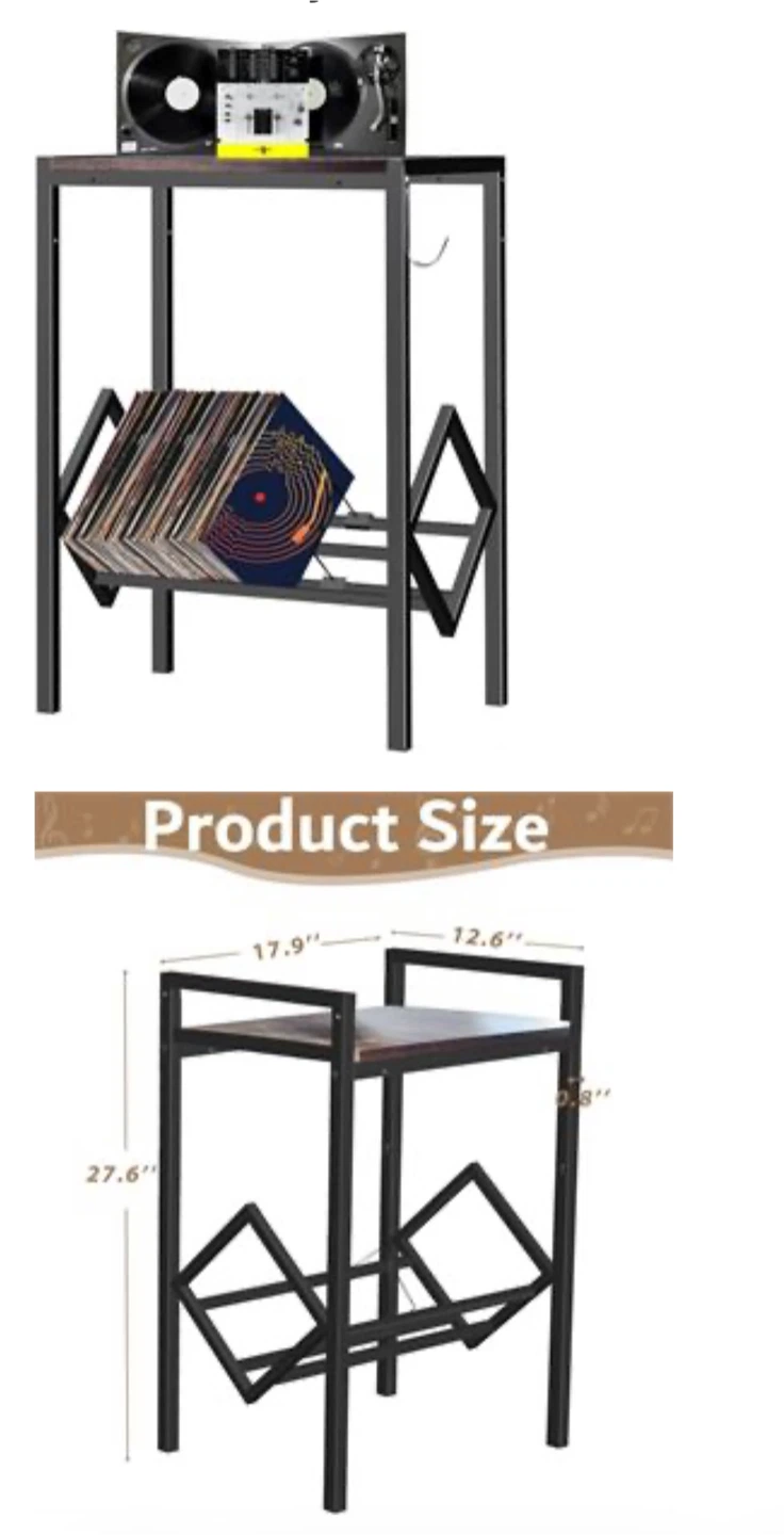 Record Player Stand & Vinyl Storage - photo 3