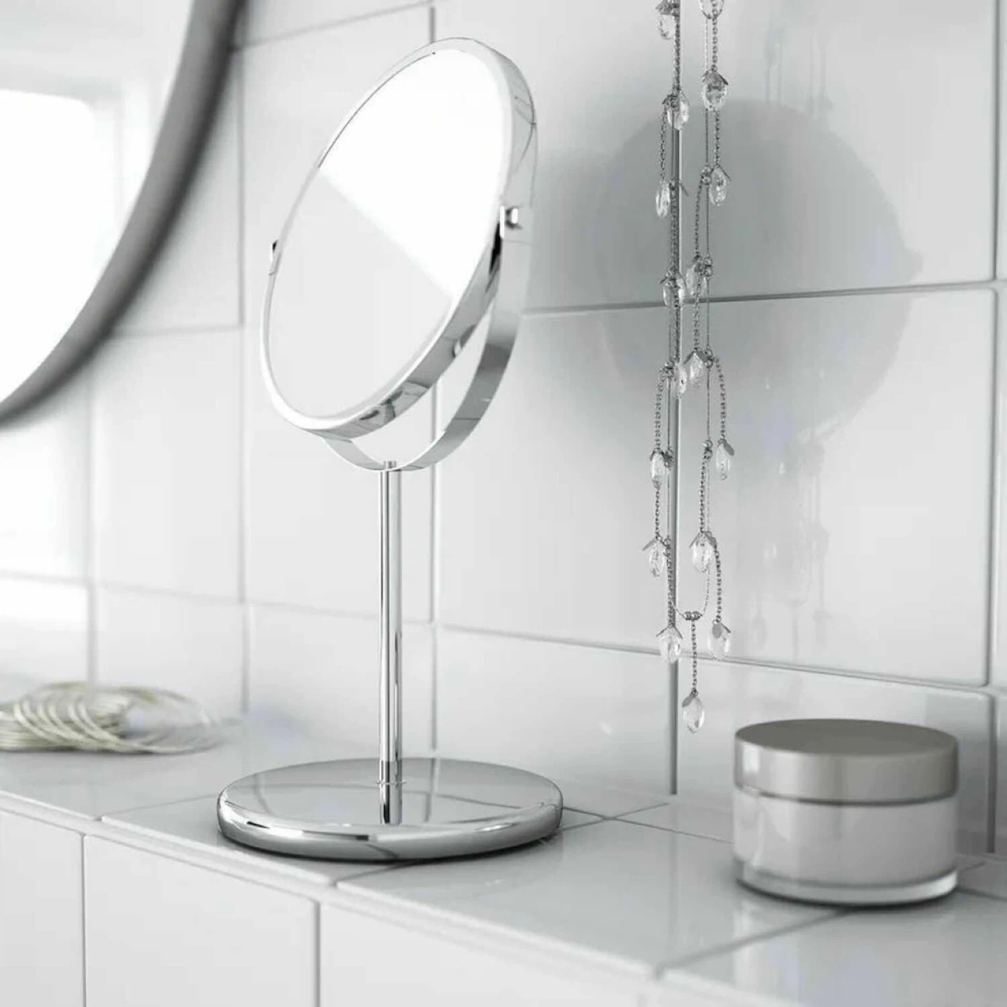 Standing swivel Mirror w magnifying & regular sides - photo 2