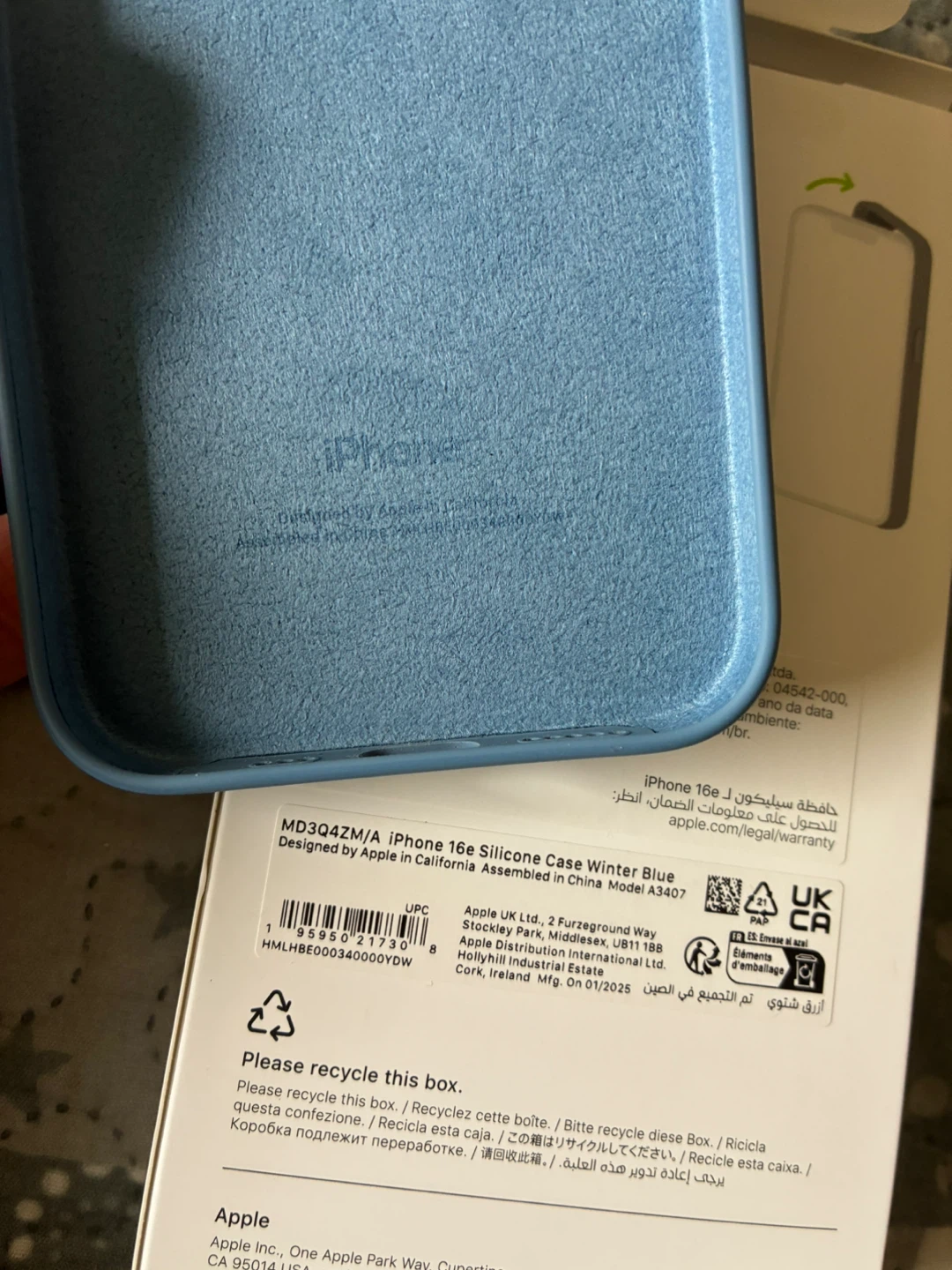 Apple iPhone 16e Silicone Case - Winter Blue - photo 3