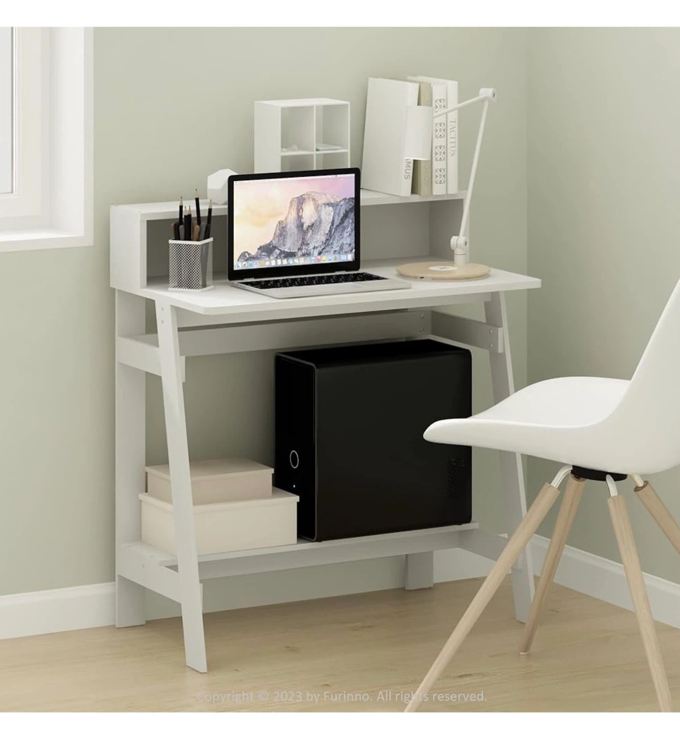 Furinno Luder Computer Desk White