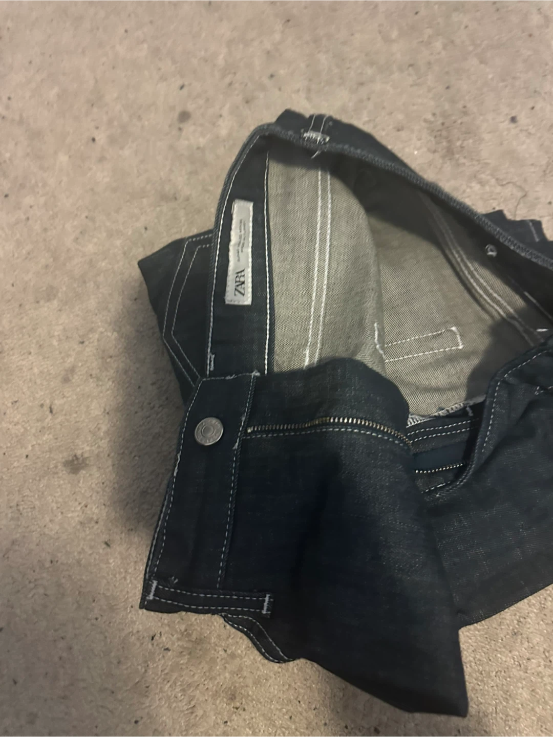 Zara Denim Jeans with Zipper - photo 4