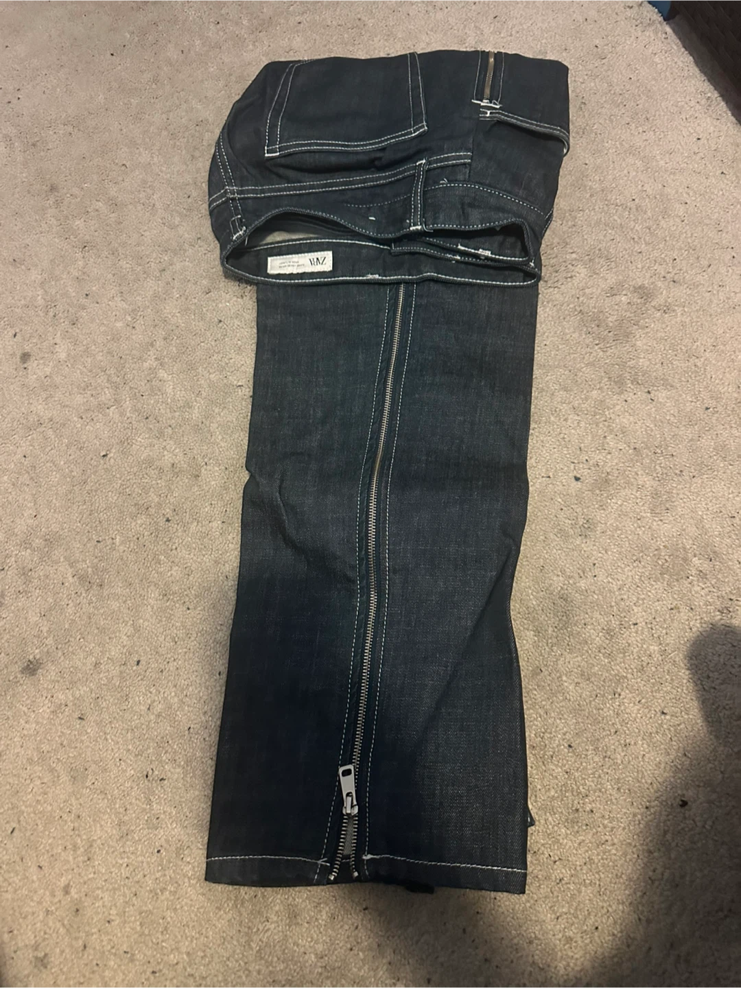 Zara Denim Jeans with Zipper - photo 3