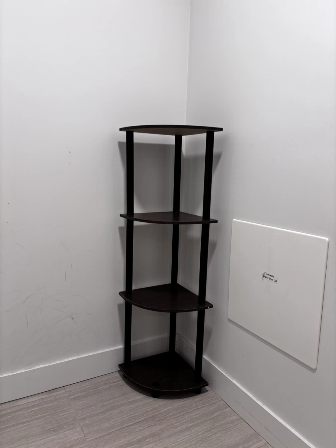 Corner Shelf - Dark Brown