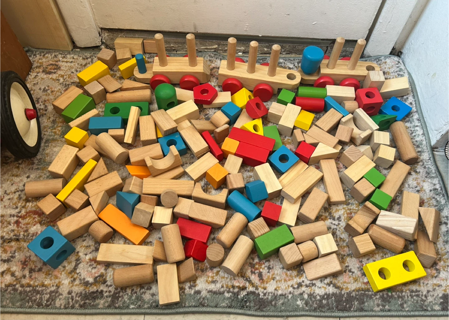170 wooden blocks
