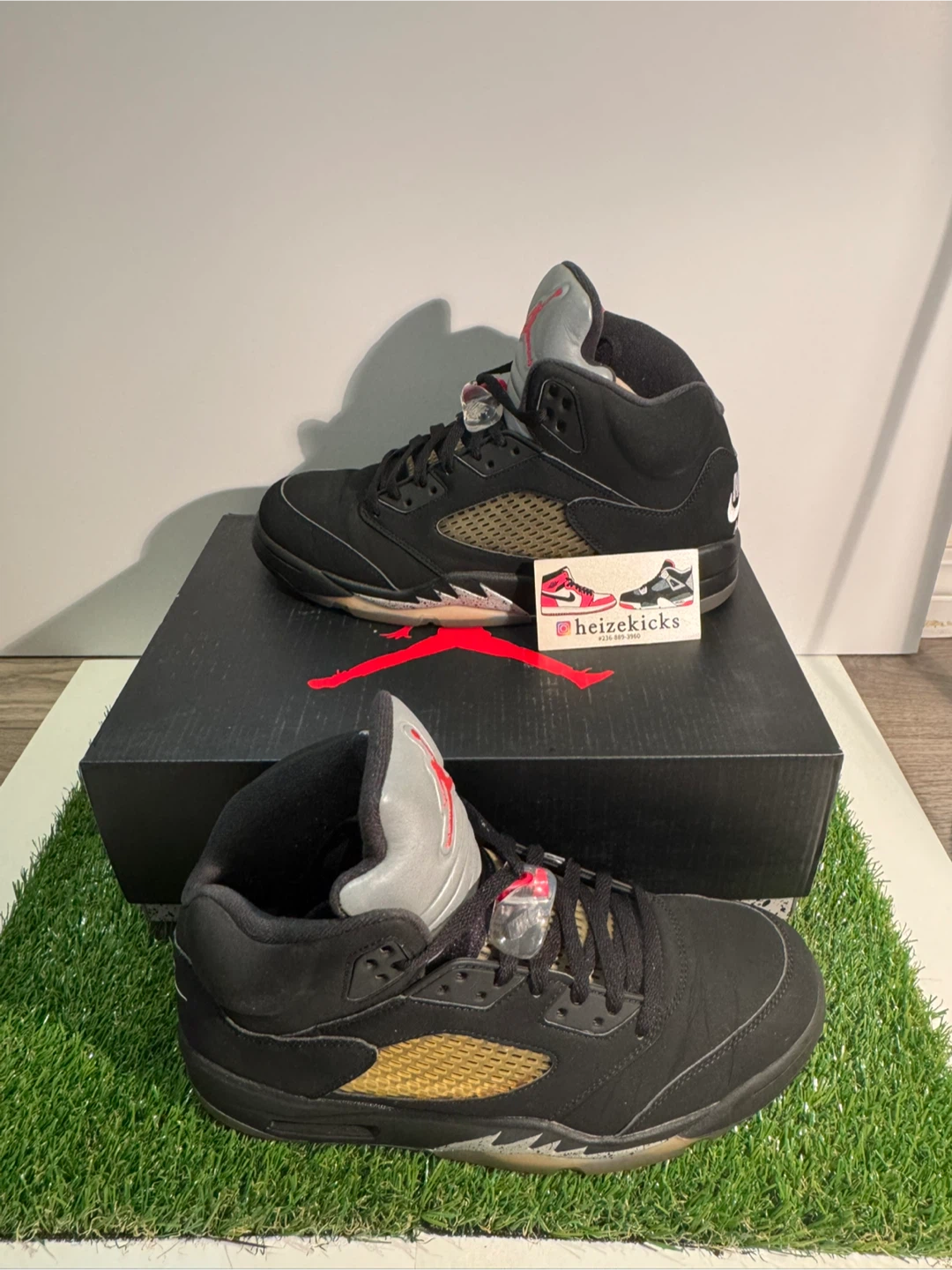 Jordan 5 Metallic Black size 10 - photo 2