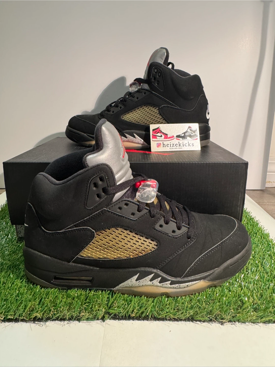 Jordan 5 Metallic Black size 10
