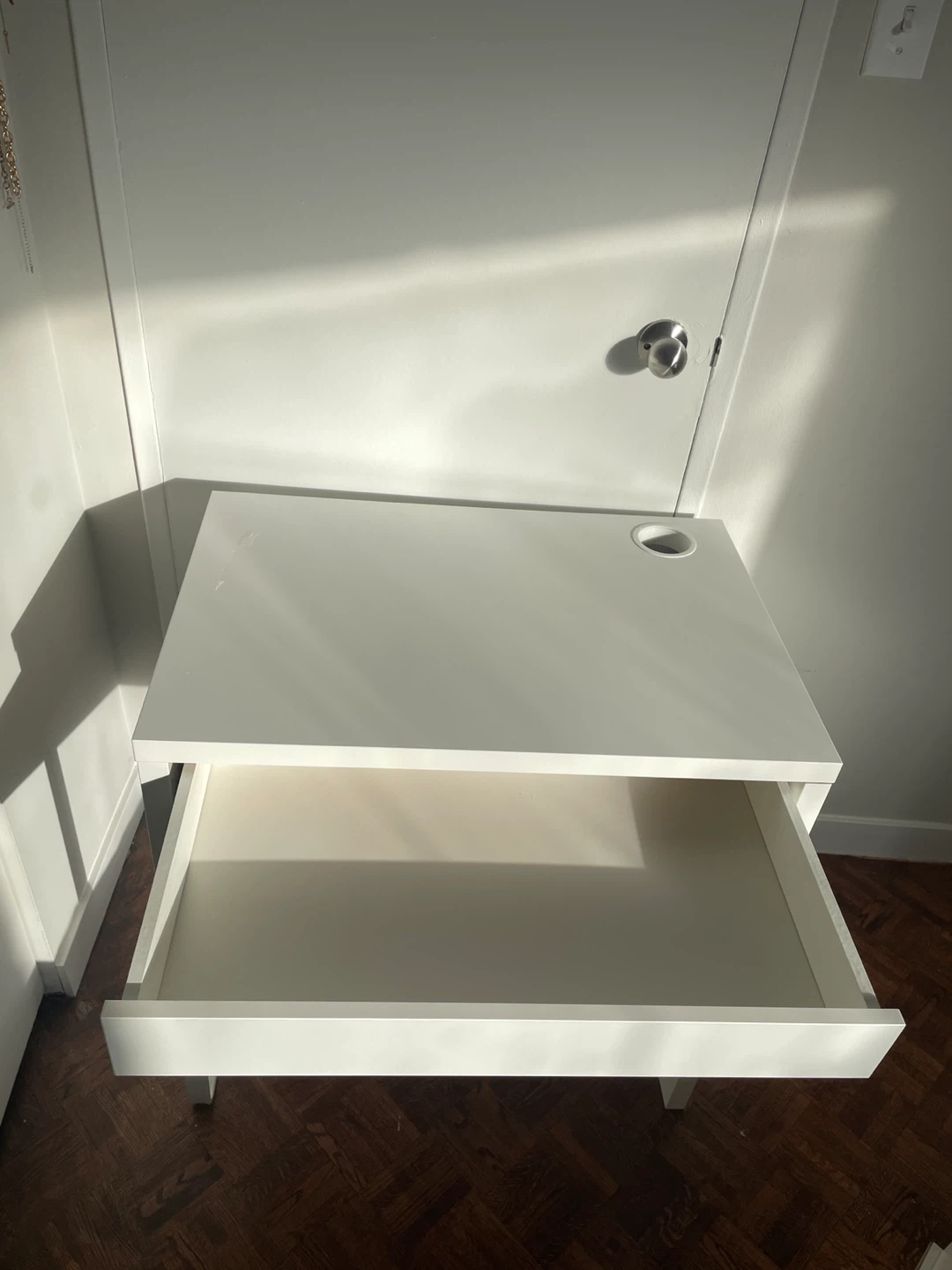 IKEA Micke White Desk with Drawer - photo 3