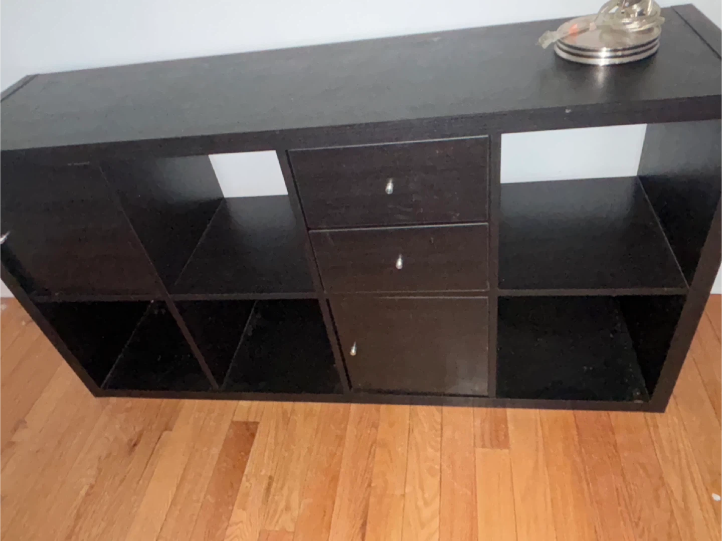 Tv stand with drawers and cubbies