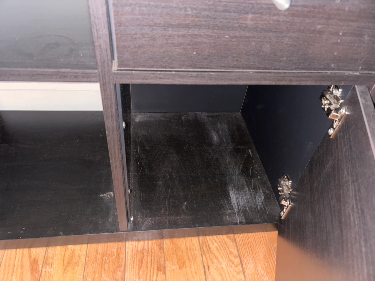 Tv stand with drawers and cubbies - photo 4