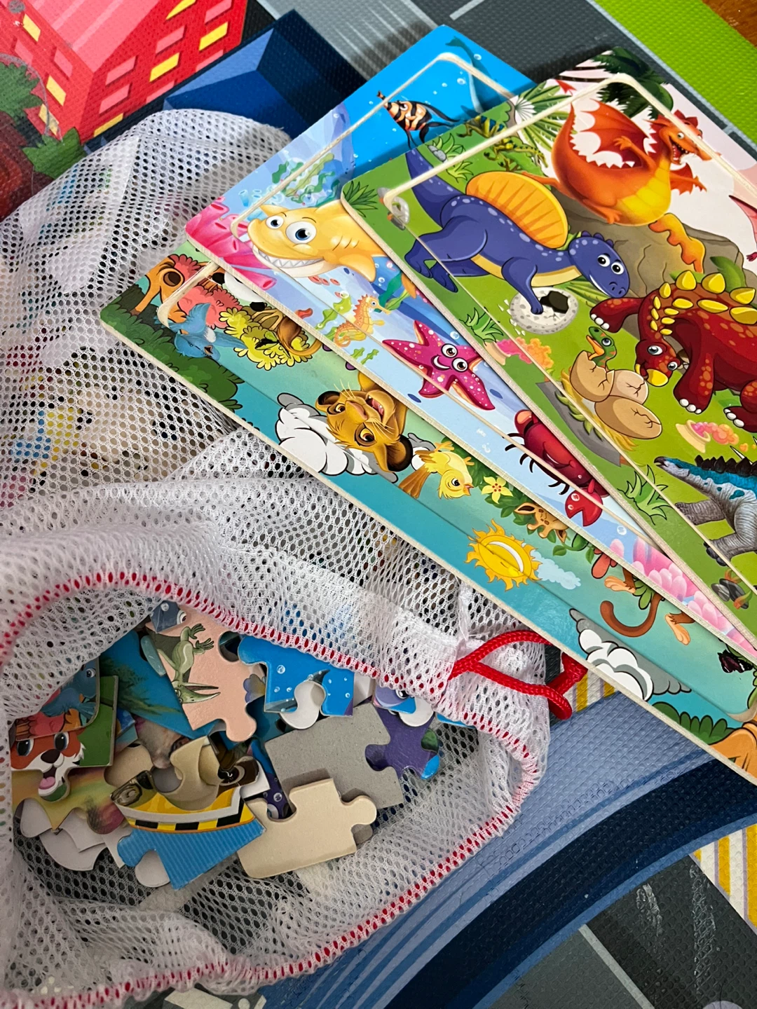 Kids' Wooden Puzzles (3 set)