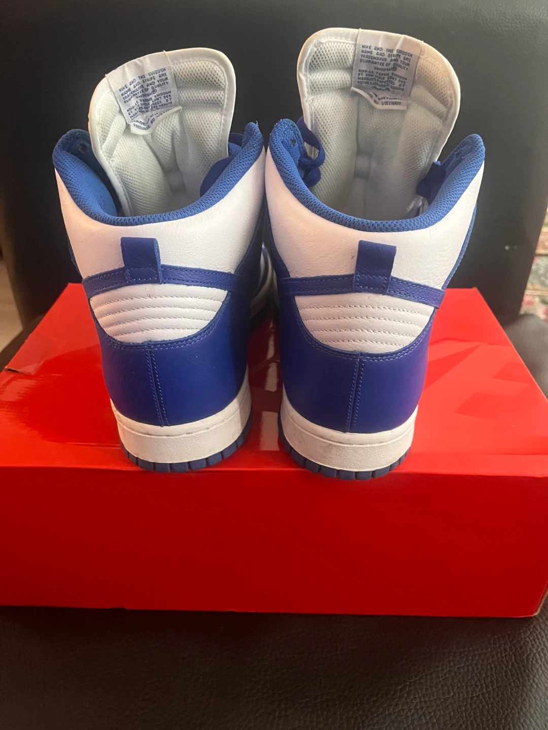 Nike Dunk High Retro White/Racer Blue - photo 3