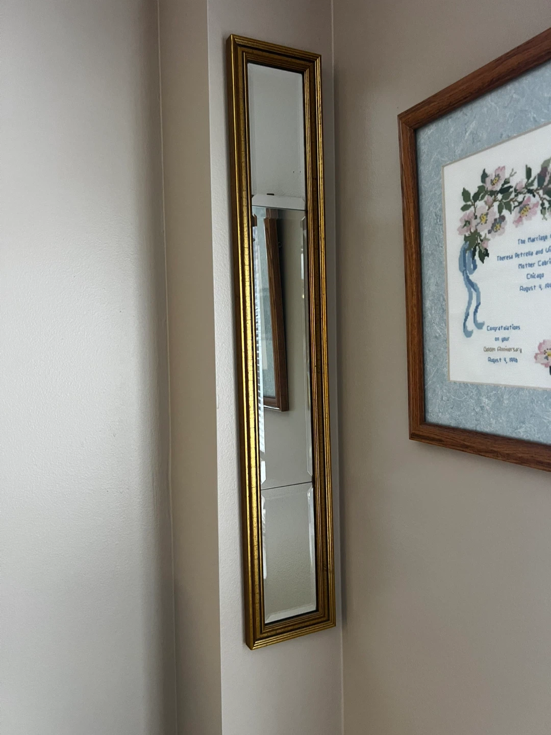 Gold Framed Wall Mirror