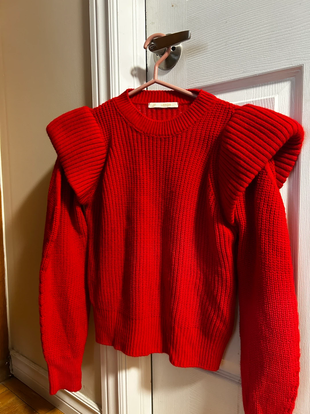 JF Lefon Red Knit Sweater