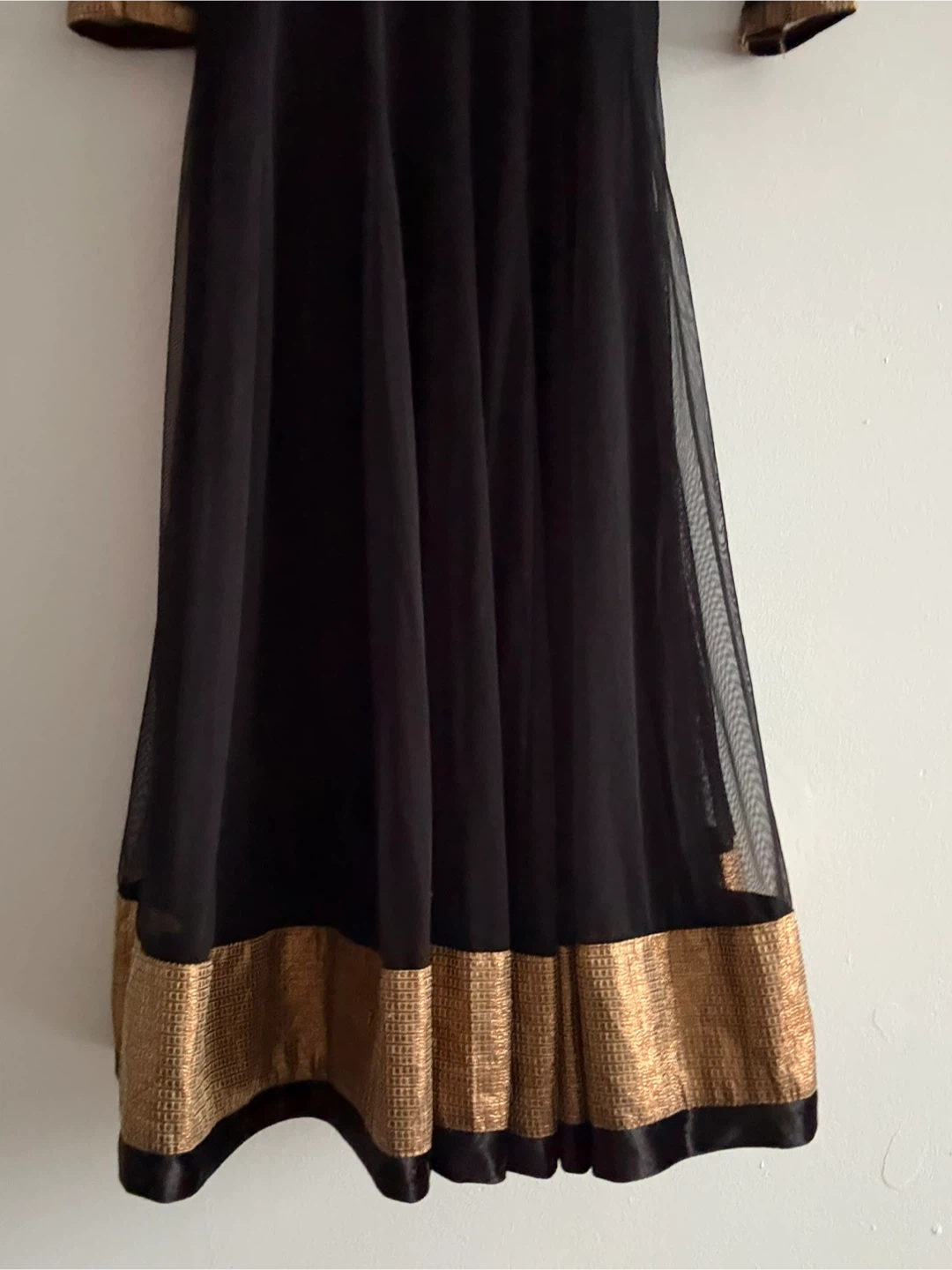 Black & Gold Anarkali Dress - photo 2