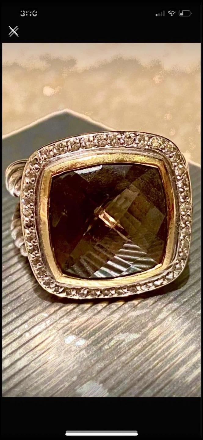 🤎David Yurman Smoky Quartz Ring - photo 3