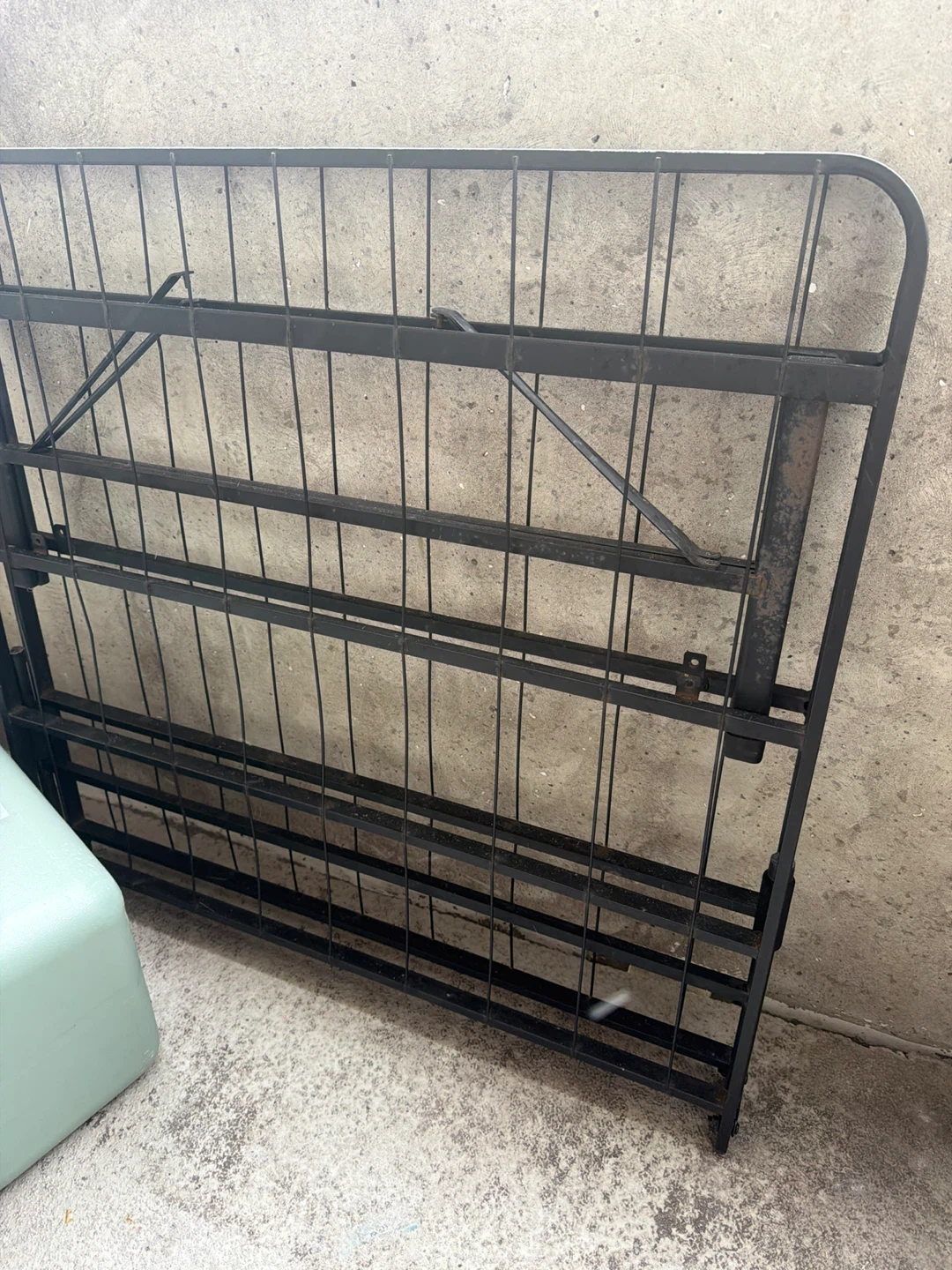 Single Bed Frame - Black Metal - photo 2