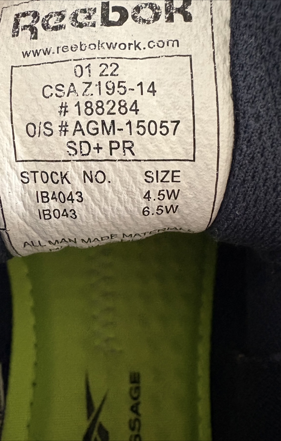Safety shoes Reebok  - Size 6.5 W - photo 4