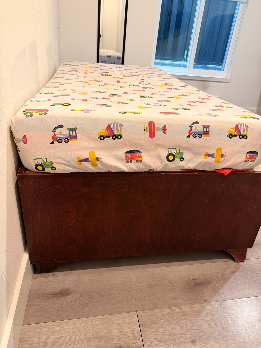 Twin Bed Frame with Storage - photo 2