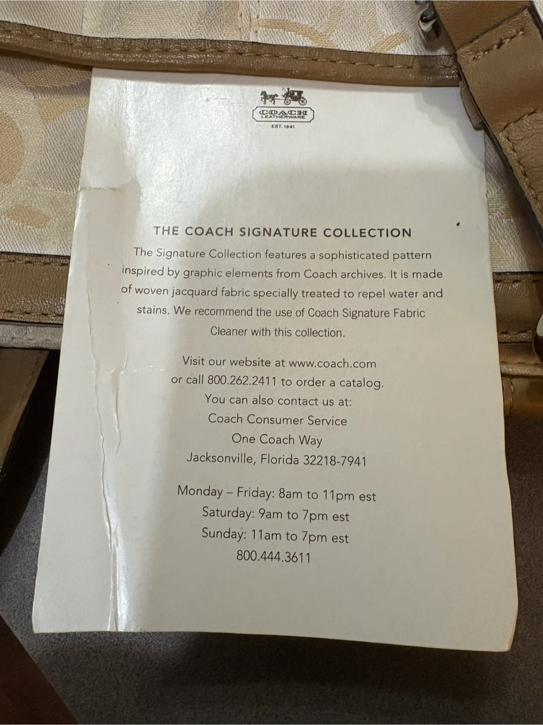 Coach Signature Collection Jacquard Tote Bag - photo 3