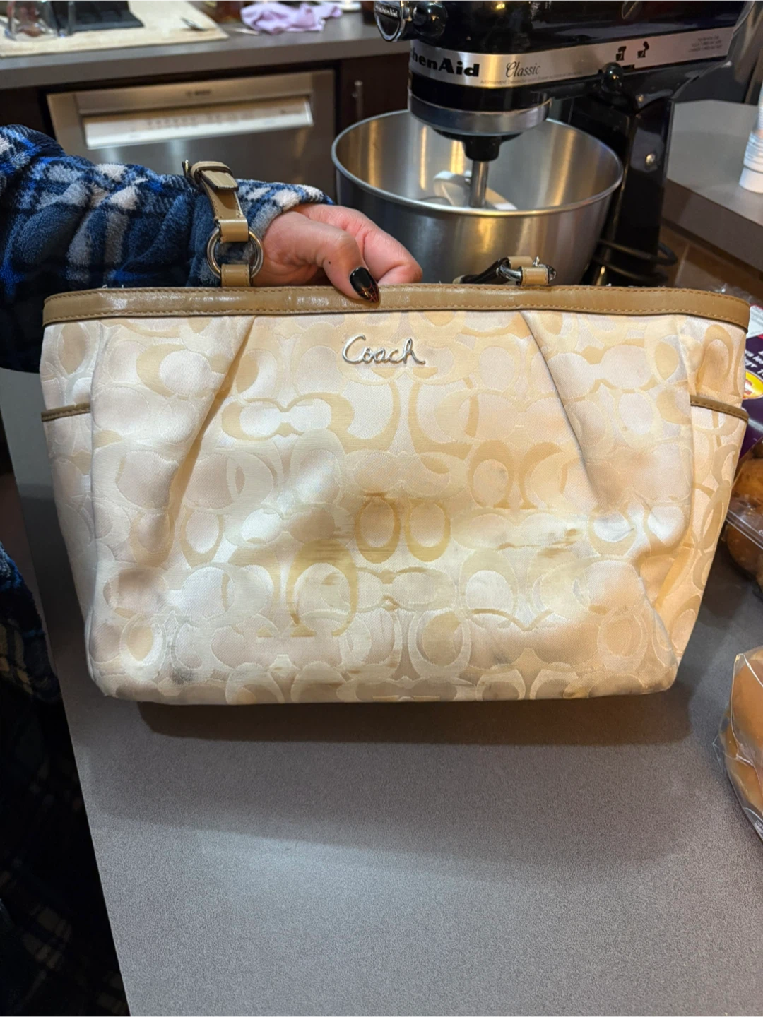 Coach Signature Collection Jacquard Tote Bag