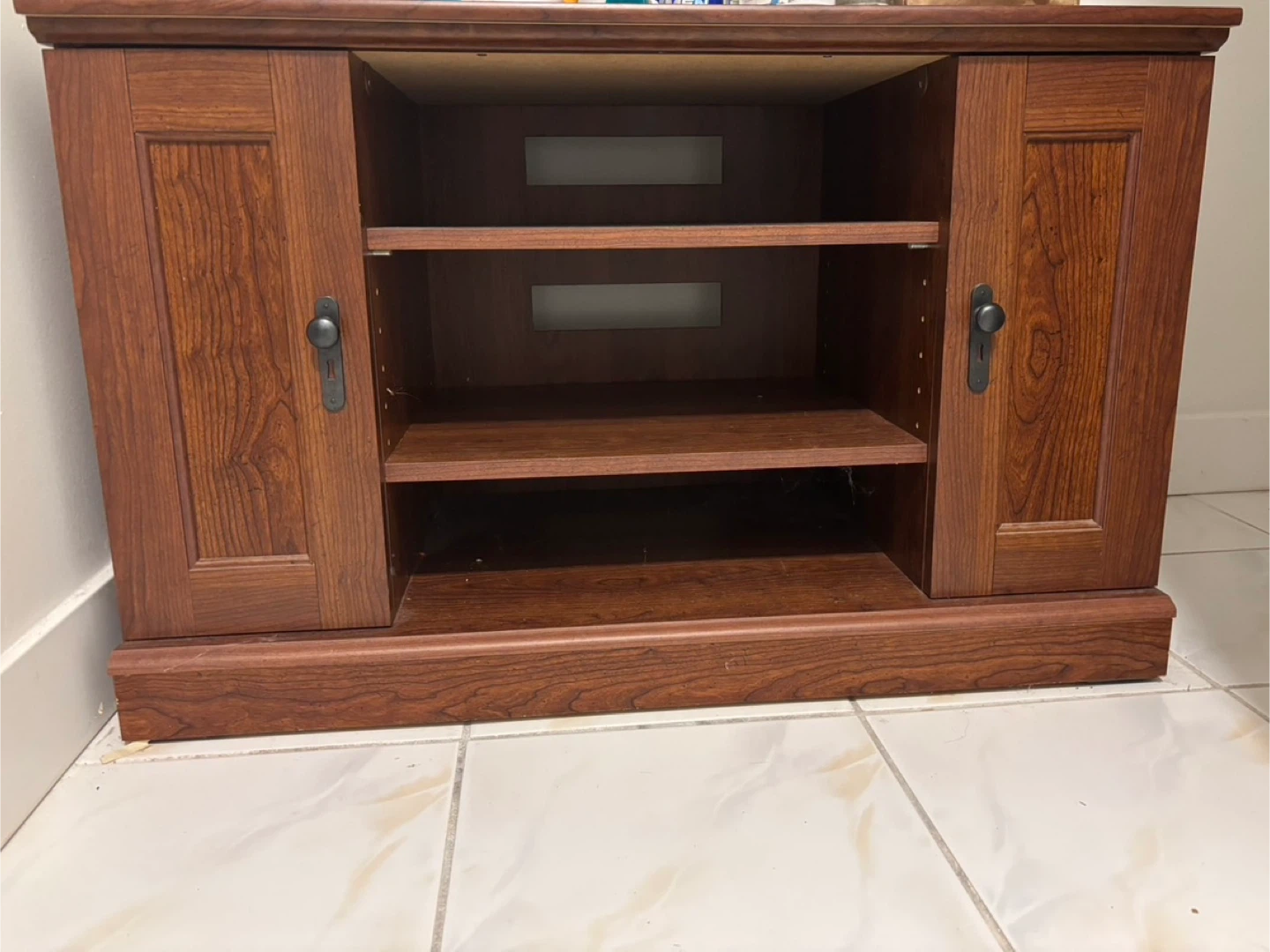 Wooden TV Stand with Storage
