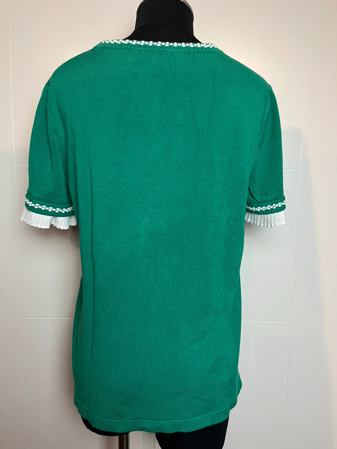Karl Lagerfeld Green Knit Top Size M - photo 2