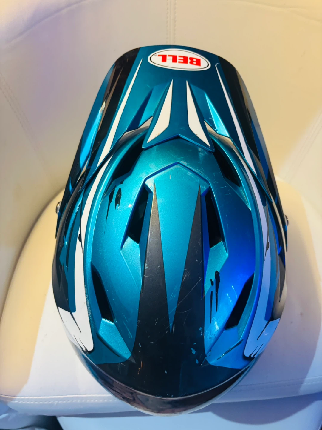 Bell Full Face Bike Helmet - Blue & White - photo 3