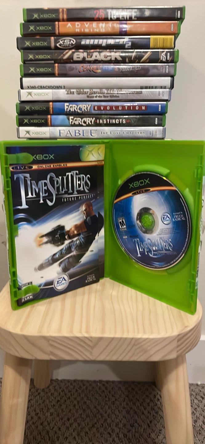 Original Xbox Console with 24 Games and 5 Controllers - photo 2
